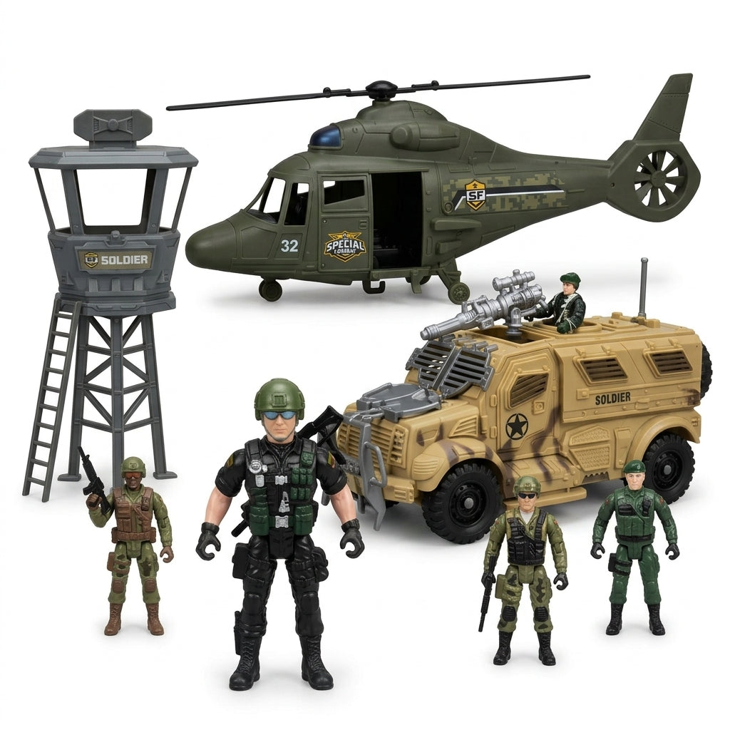 Vojni set sa velikim helikopterom