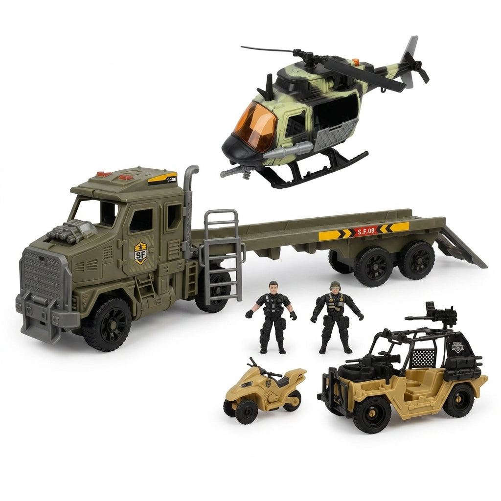 Vojni set helikopter i tri vozila