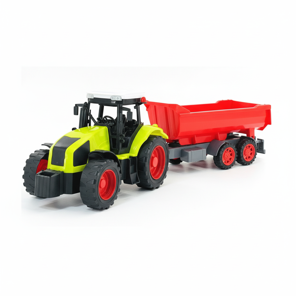 Igračka traktor sa prikolicom 42 cm