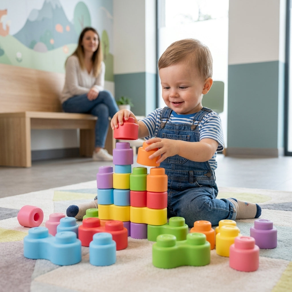 Mekane kocke Momy 24 dela deca se igraju u dečijem kutku