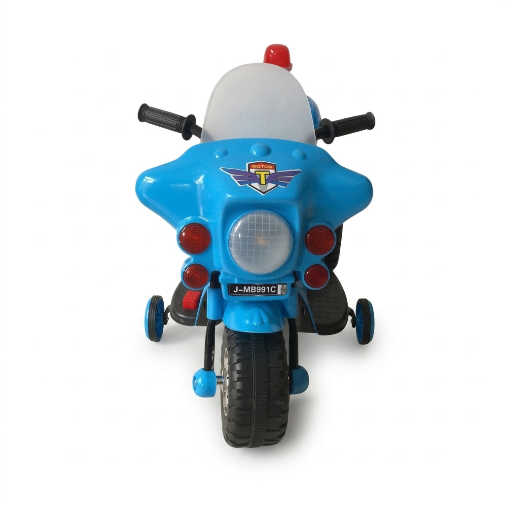 Policijski motor na akumulator plavi