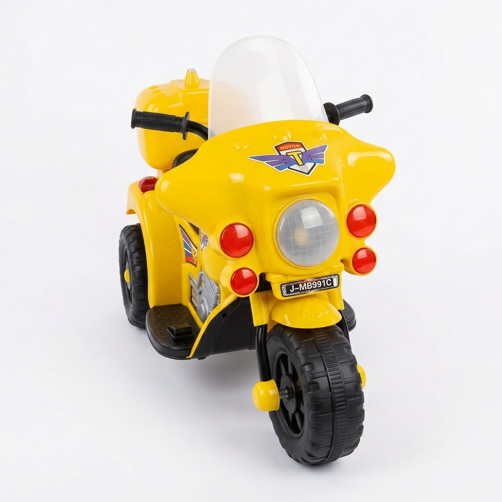 Policijski motor na akumulator žuti