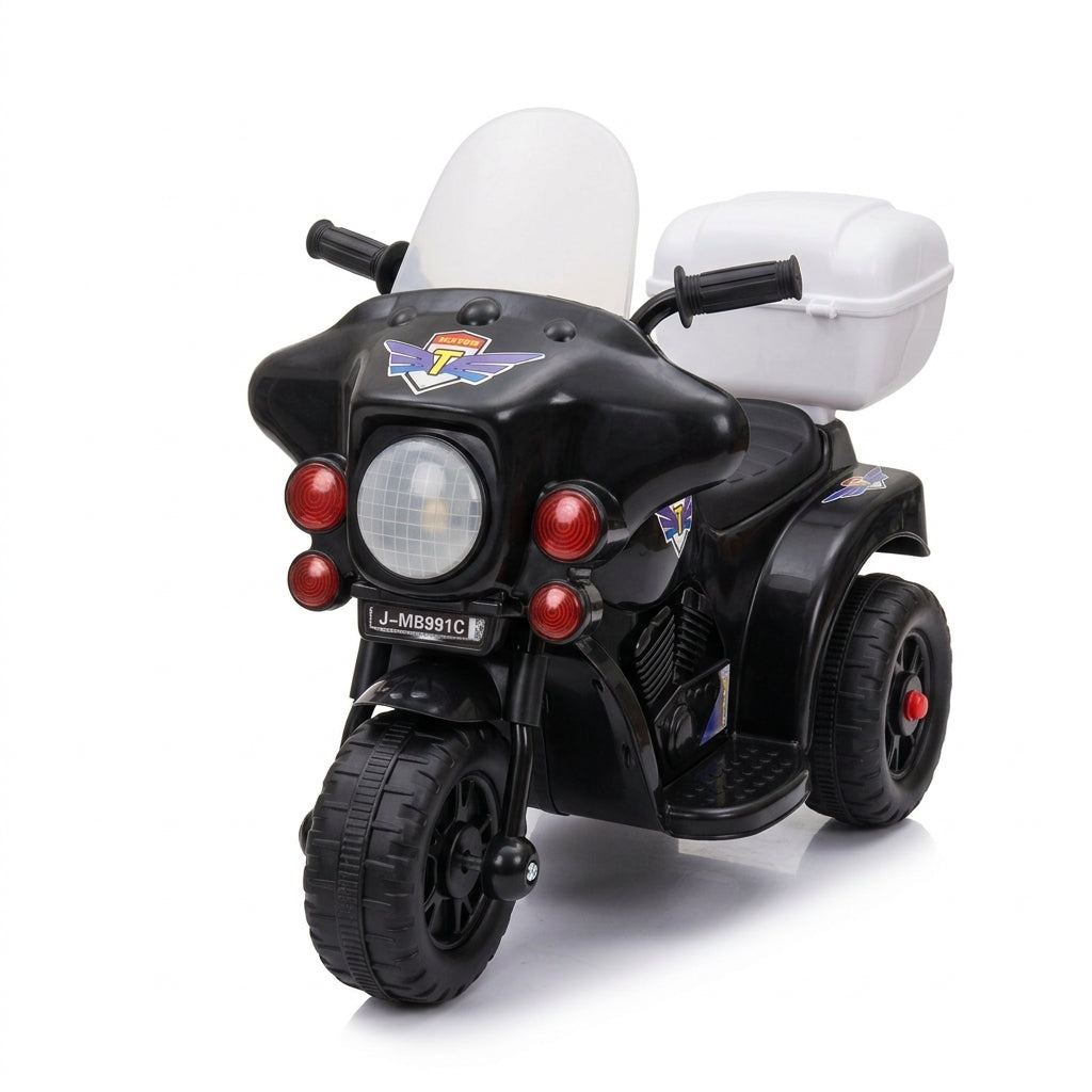 Policijski motor na akumulator crni