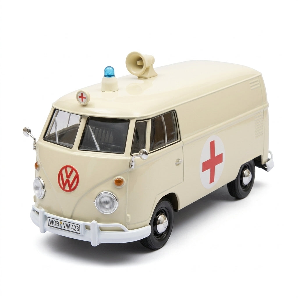 Metalni autić Volkswagen kombi hitna pomoć 1:24