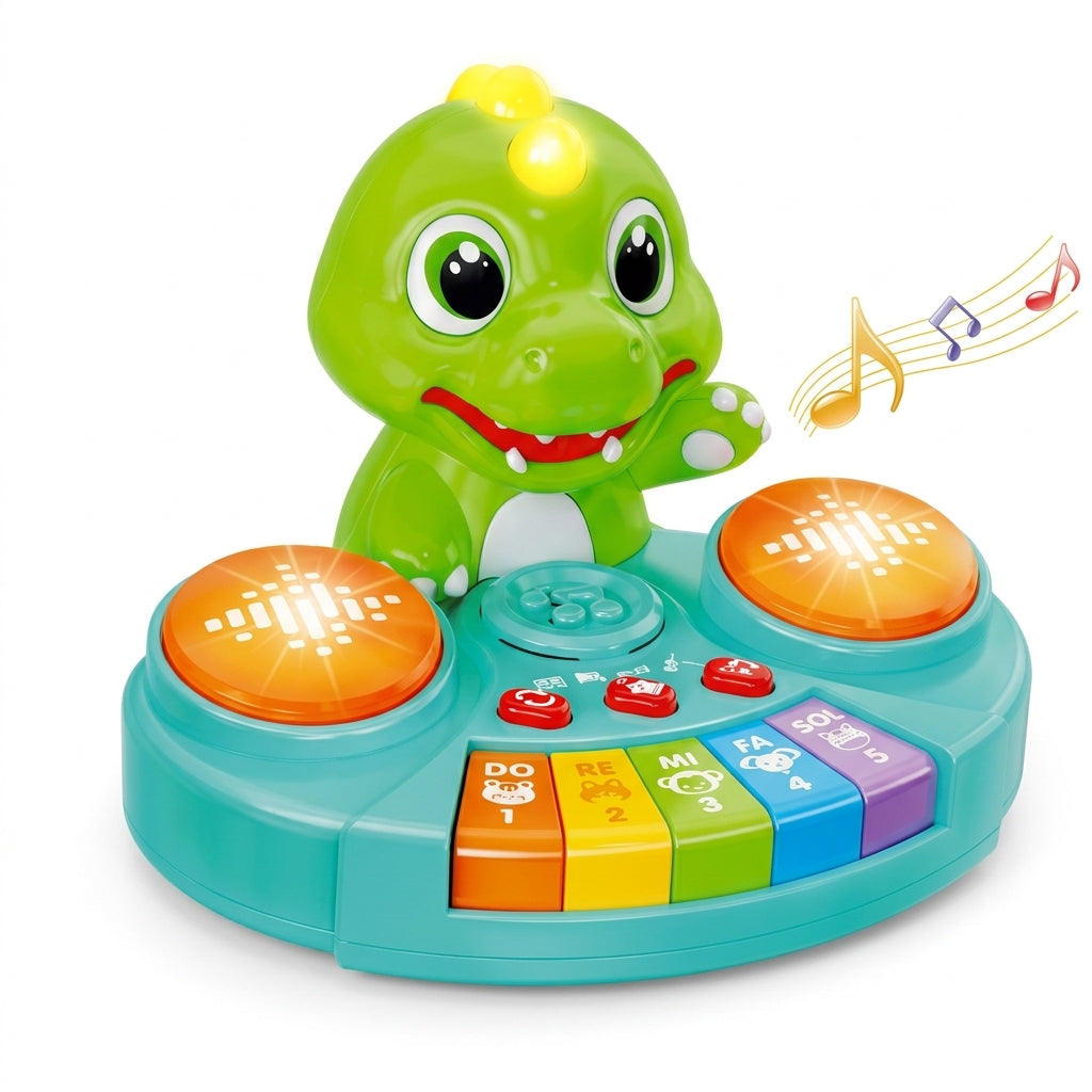 Interaktivni muzički dinosaurus klavir i bubnjevi