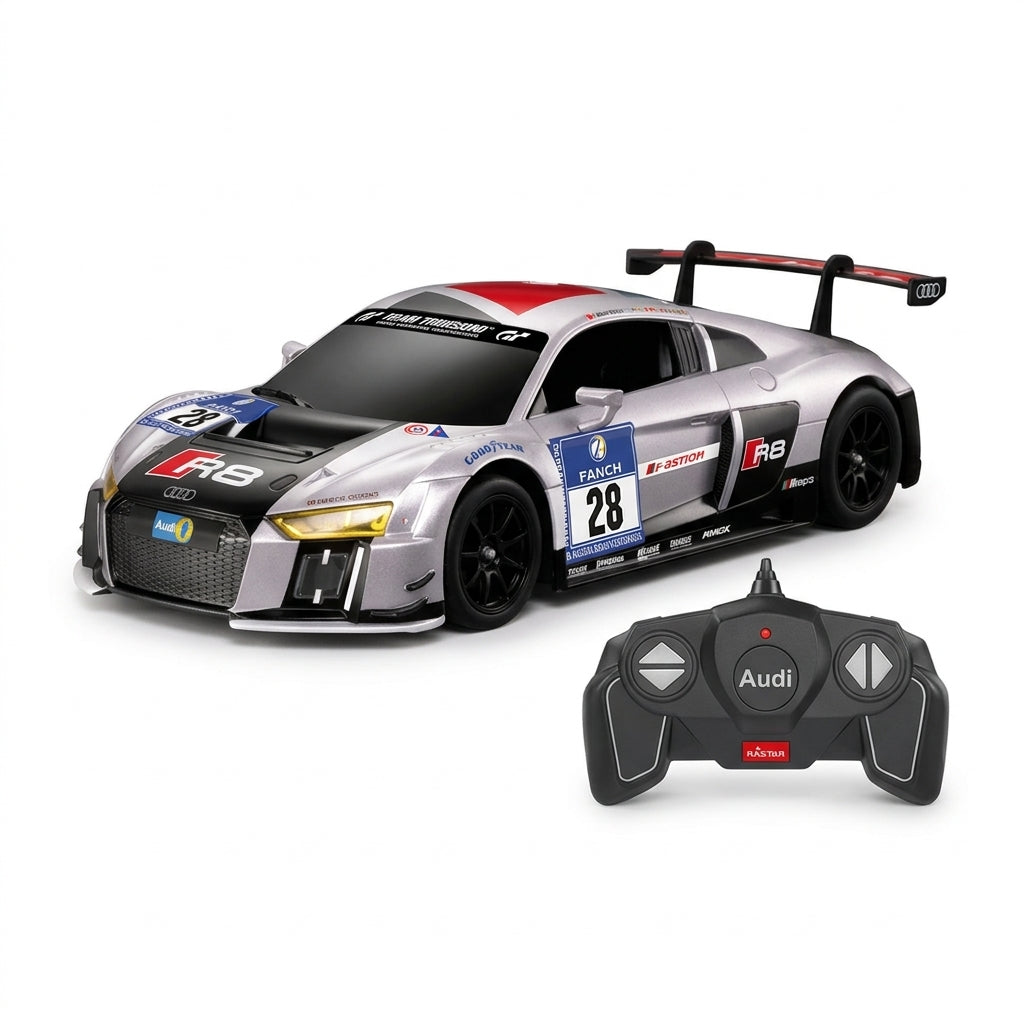 Auto na daljinski Audi R8 LMS crni 1:18