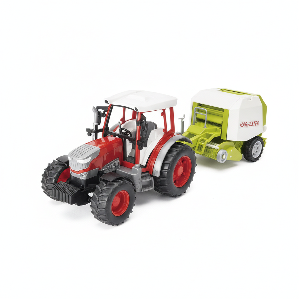Igračka traktor sa baliračom