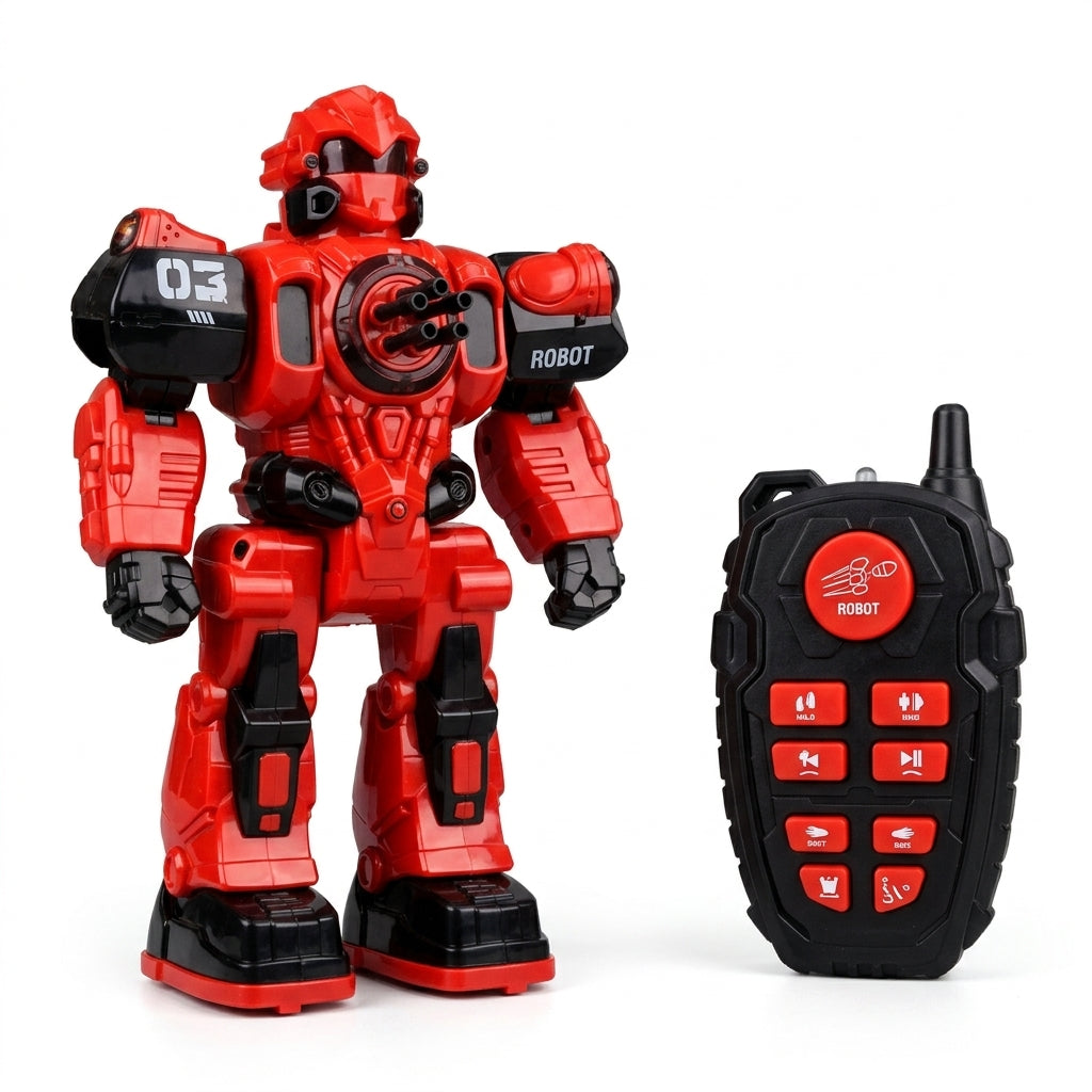 Igračka robot na daljinski sa raketama