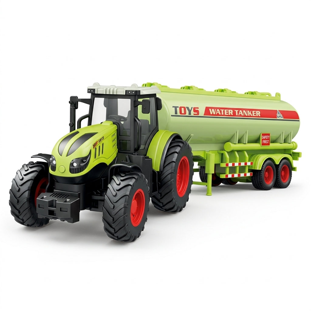 Igračka traktor na inerciju sa cisternom