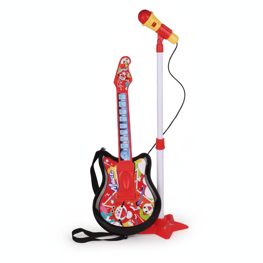 Dečja gitara i mikrofon