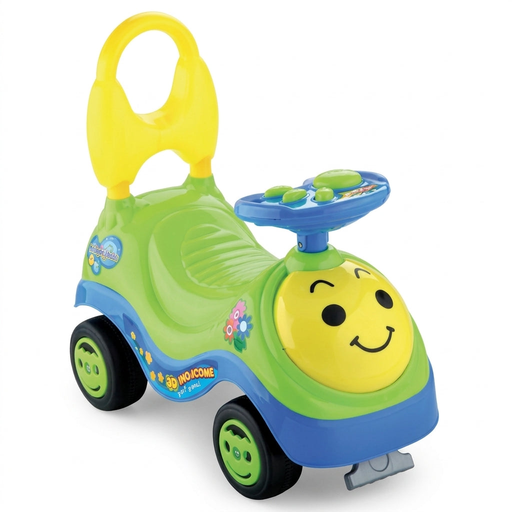 Guralica auto zeleni nasmejani